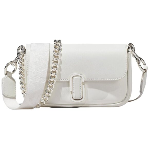 Marc Jacobs Handbags - MARC JACOBS H967L03FA22 WHITE LEATHER SILVER HAREWARE MINI WOMENS SHOULDER BAG